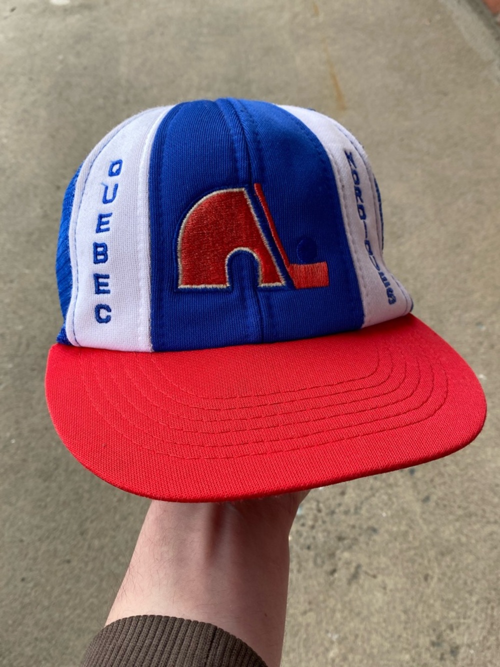80s Vintage Quebec Nordiques NHL Snapback Cap